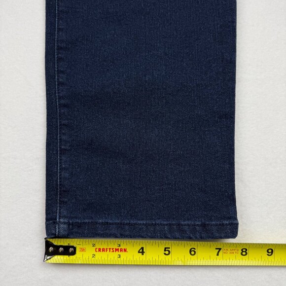 Terra & Sky Womens Straight Leg Stretch Dark Wash Blue Denim Jeans Size 18WP NWT - Picture 9 of 10